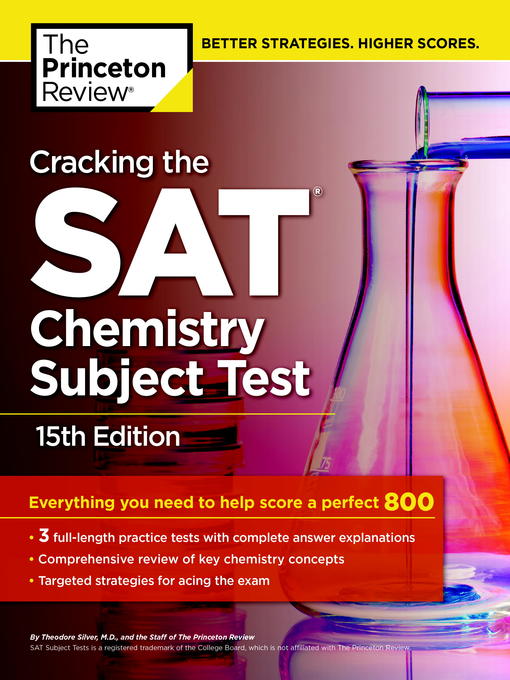 Title details for Cracking the SAT Chemistry Subject Test, 1 by Princeton Review - Available